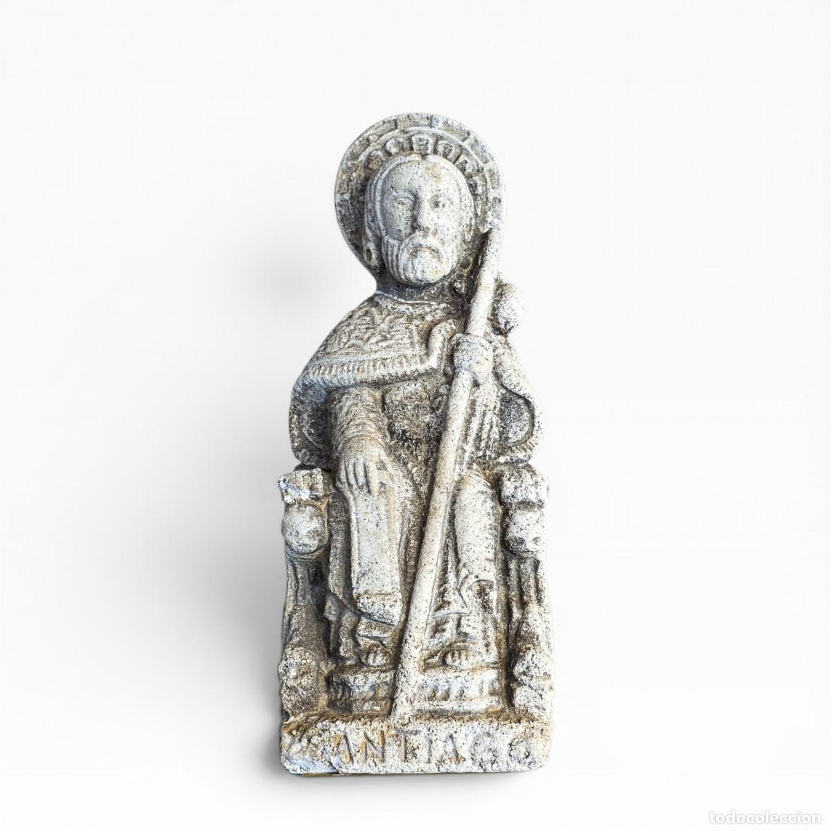 Antig&uuml;edades: Imagem Antiga Santiago Ap&oacute;stolo / S&atilde;o Tiago Maior &mdash; Pe&ccedil;a Religiosa Decorativa