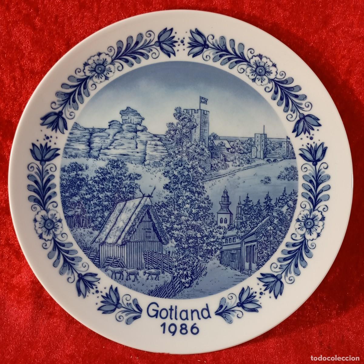 Antig&uuml;edades: PLATO - GOTLAND 1986 - SELFMANN - WEIDEN - BAVARIA - GERMANY - PORCELANA - 19,5 CM / 3733-1