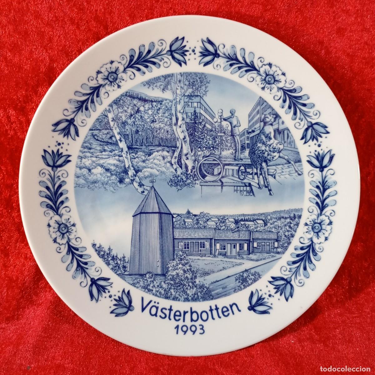 Antig&uuml;edades: PLATO - V&Auml;STERBOTTEN 1993 - SELFMANN - WEIDEN - BAVARIA - GERMANY - PORCELANA - 19,5 CM / 3733-4