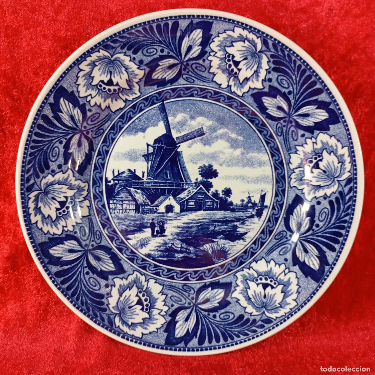 Antig&uuml;edades: PLATO DE DELFT - ROYAL SPHINX - DELFTS - MADE IN HOLLAND - HOLANDA - 23,5 CM / 3075-7
