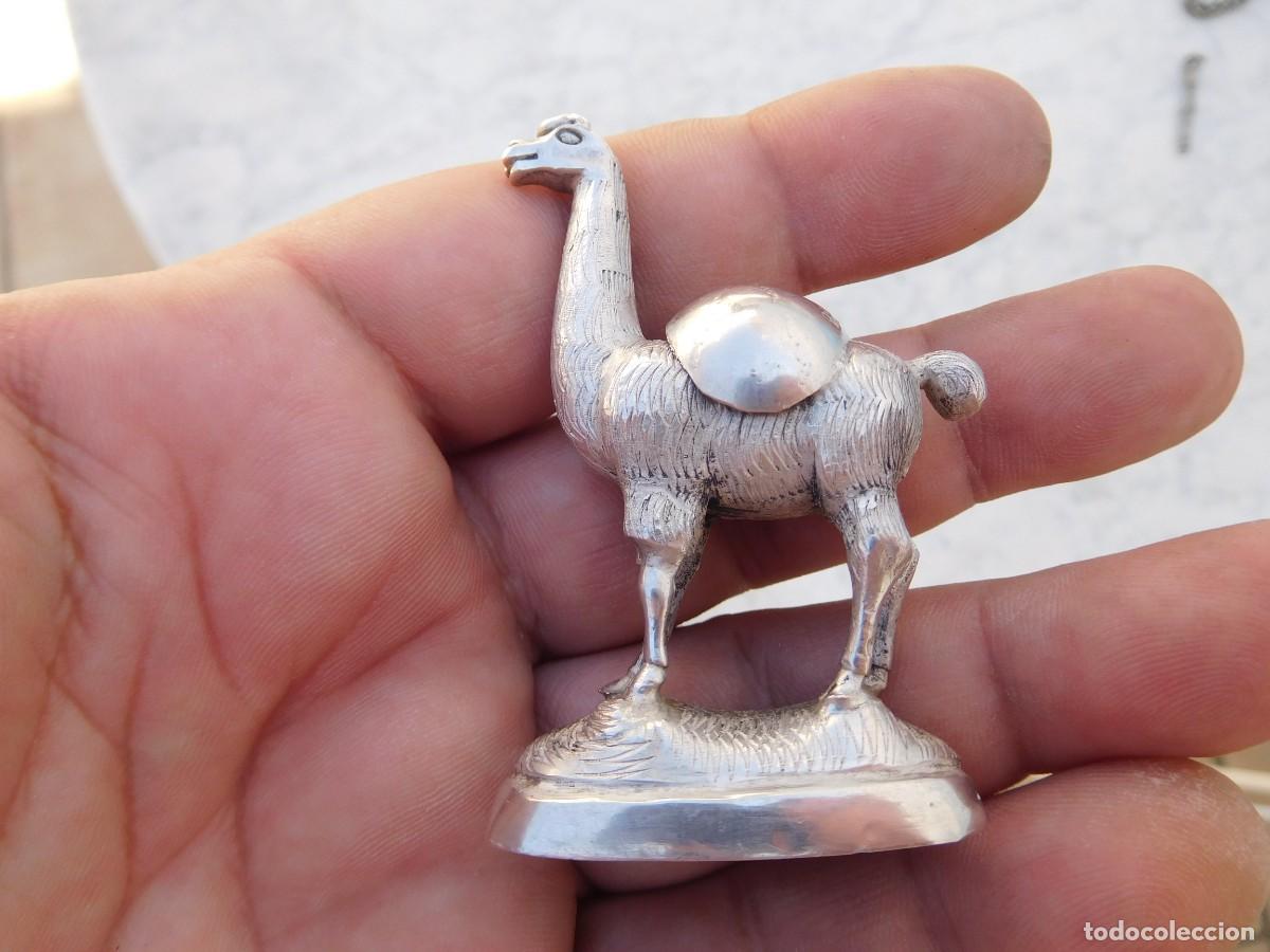 Antig&uuml;edades: Llama de plata antigua Per&uacute;