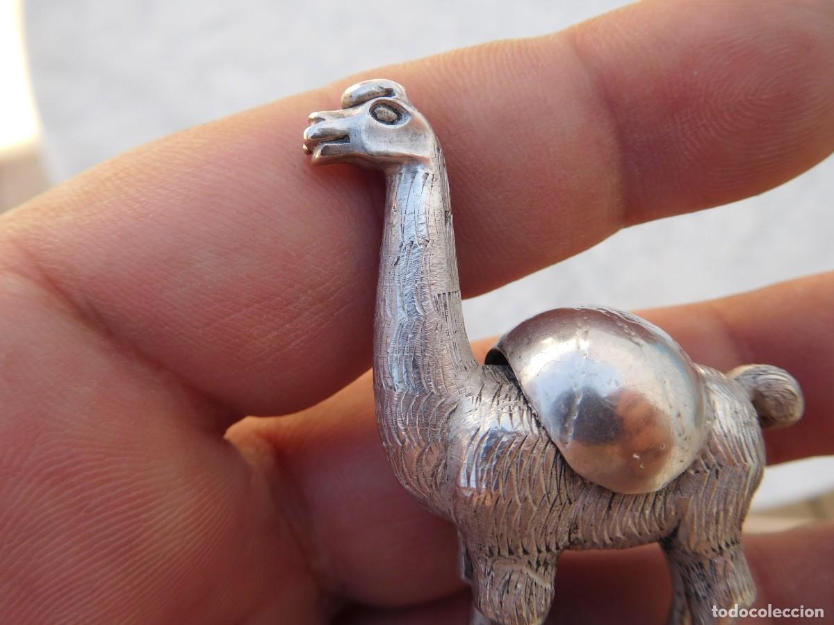 Antig&uuml;edades: Llama de plata antigua Per&uacute; - Foto 4