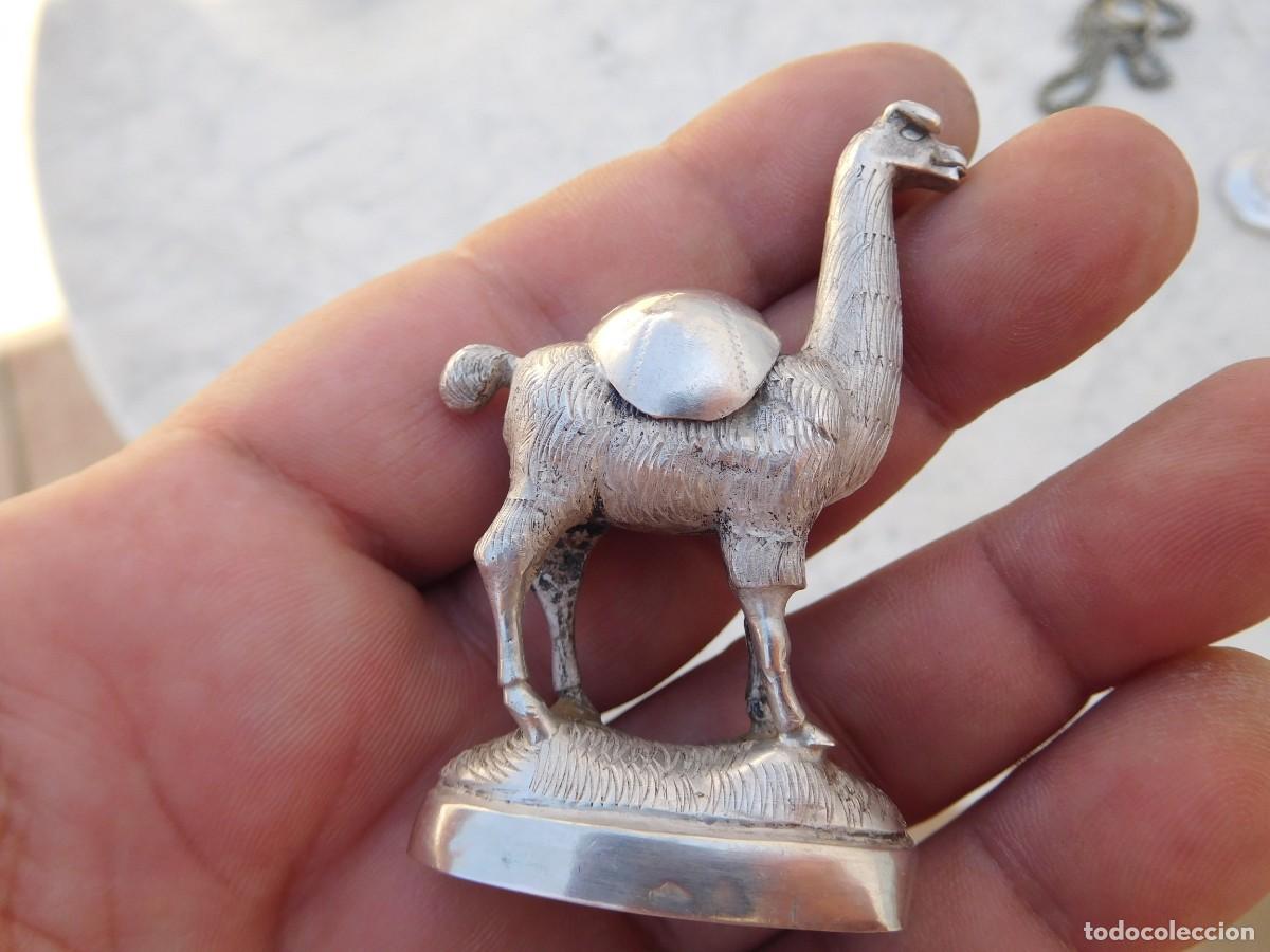 Antig&uuml;edades: Llama de plata antigua Per&uacute; - Foto 7