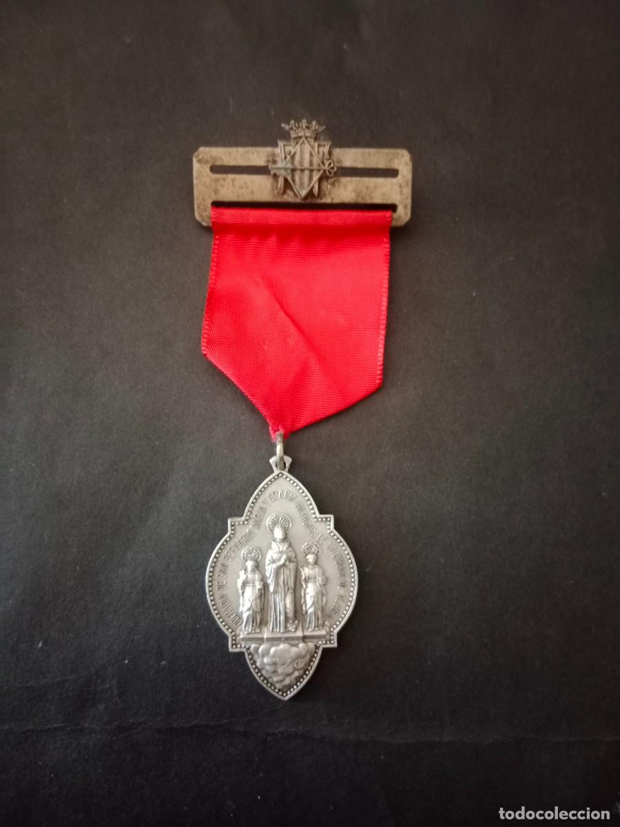 Antig&uuml;edades: MEDALLA COFRADIA DE LOS SANTOS PATRONOS DE ALCIRA - BERNARDO , MARIA Y GRACIA