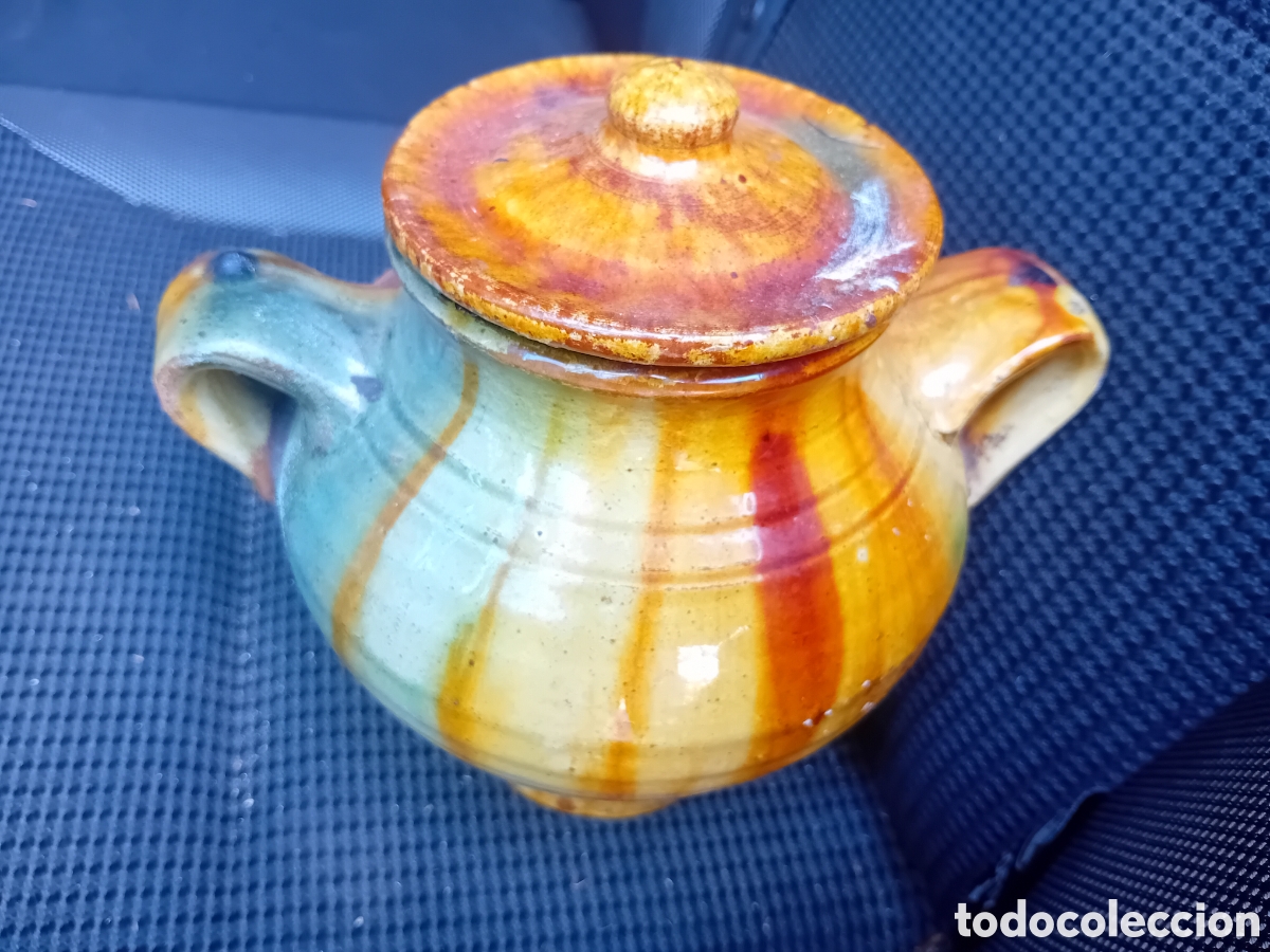 Antig&uuml;edades: ANTIGUA ORZA TINAJA NIJAR. MIDE 18 CM ALTO X 20 CM ANCHO.