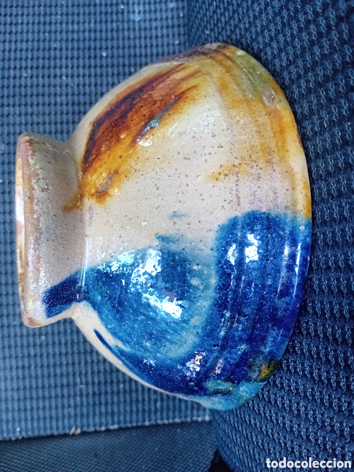 Antig&uuml;edades: ANTIGUO CUENCO TAZON NIJAR ALMERIA. MIDE 8 CM ALTO X 17 CM ANCHO