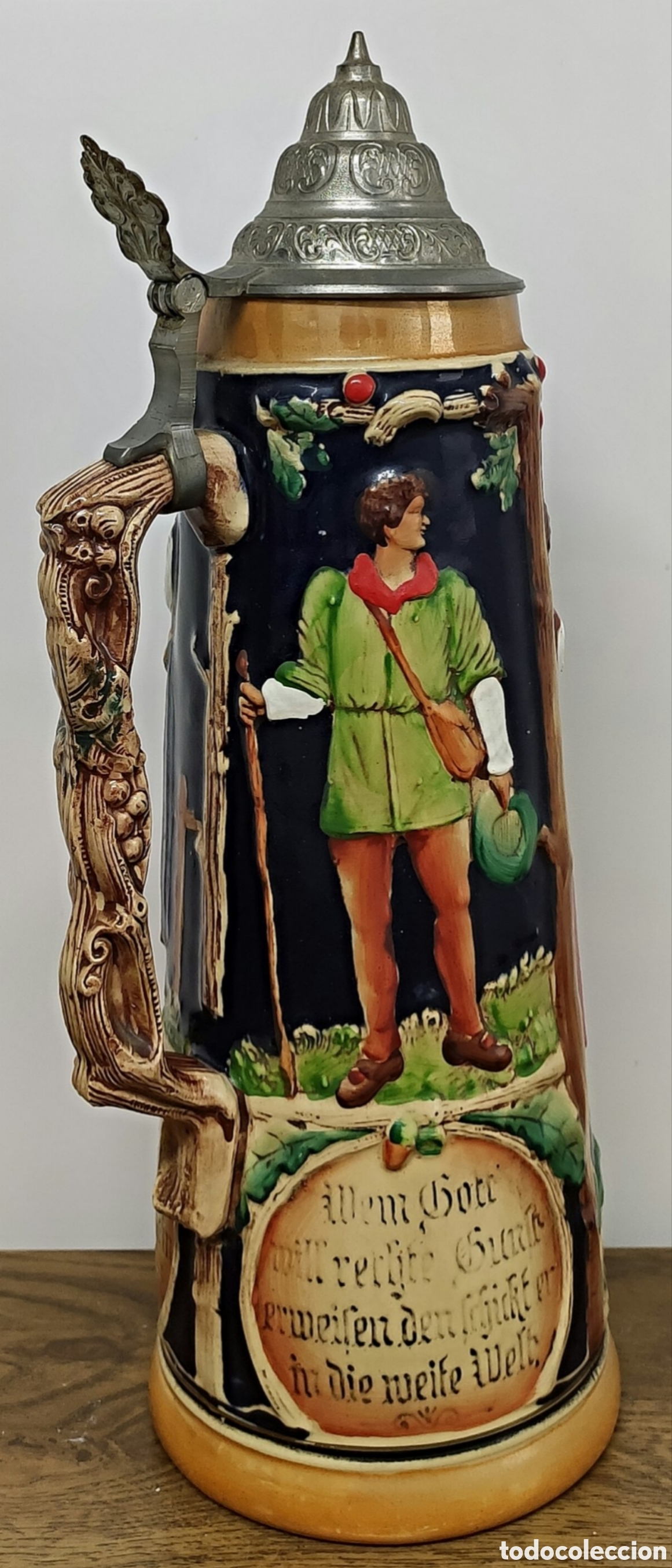 Antig&uuml;edades: GRAN JARRA CERVEZA ALEMANA 36 cm.