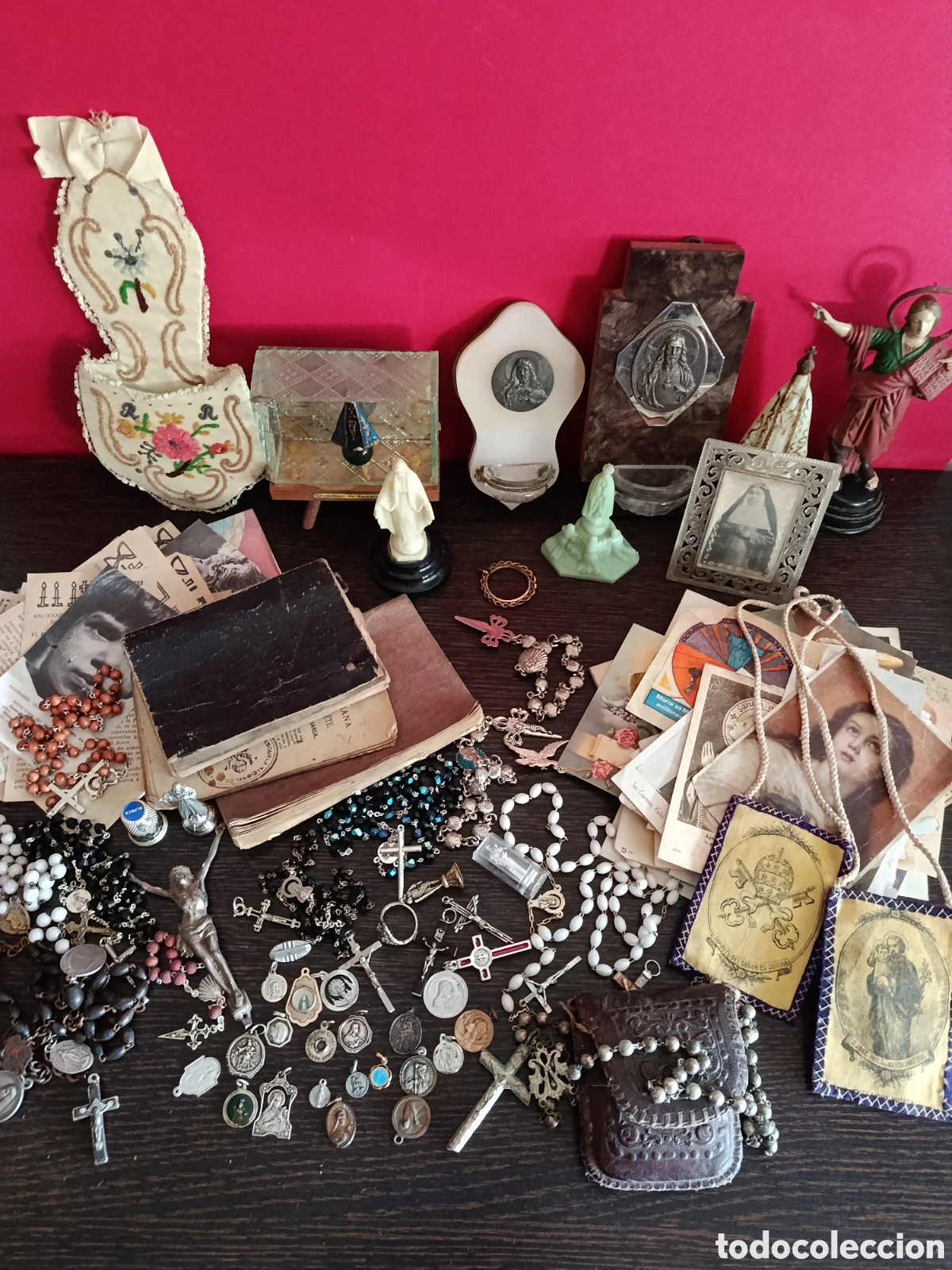 Antig&uuml;edades: Lote antiguo vintage religioso