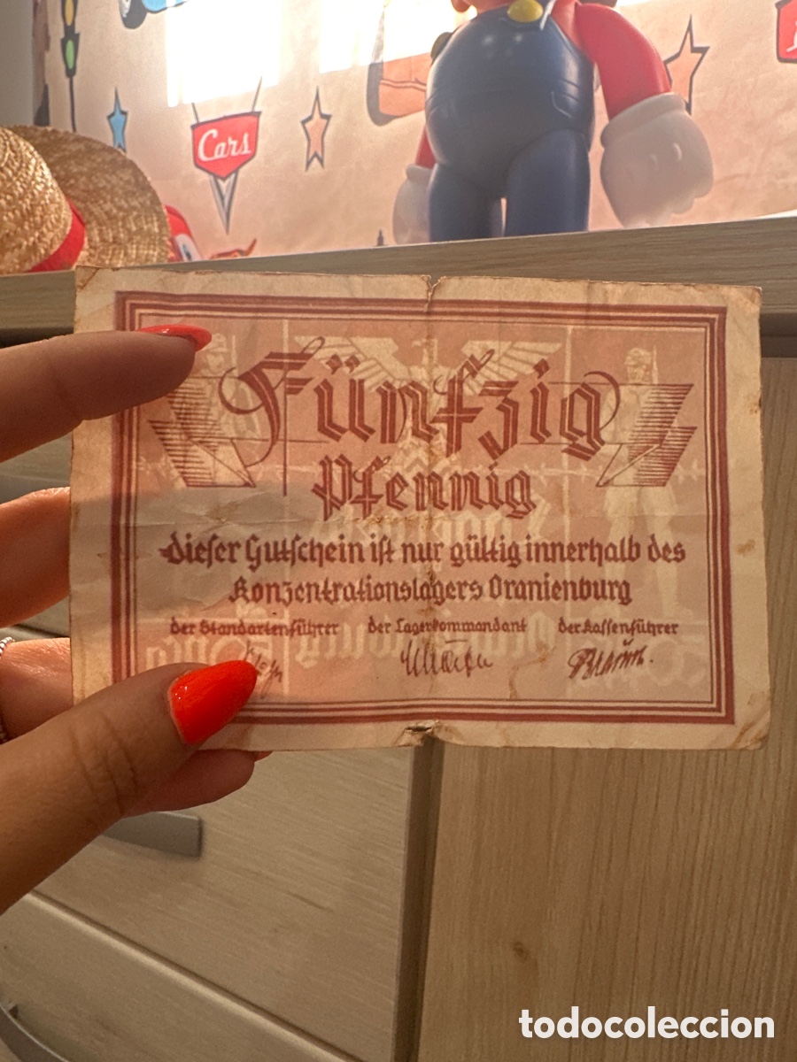 Antig&uuml;edades: Vale de 50 pfennig ideal para el coleccionismo antiguo