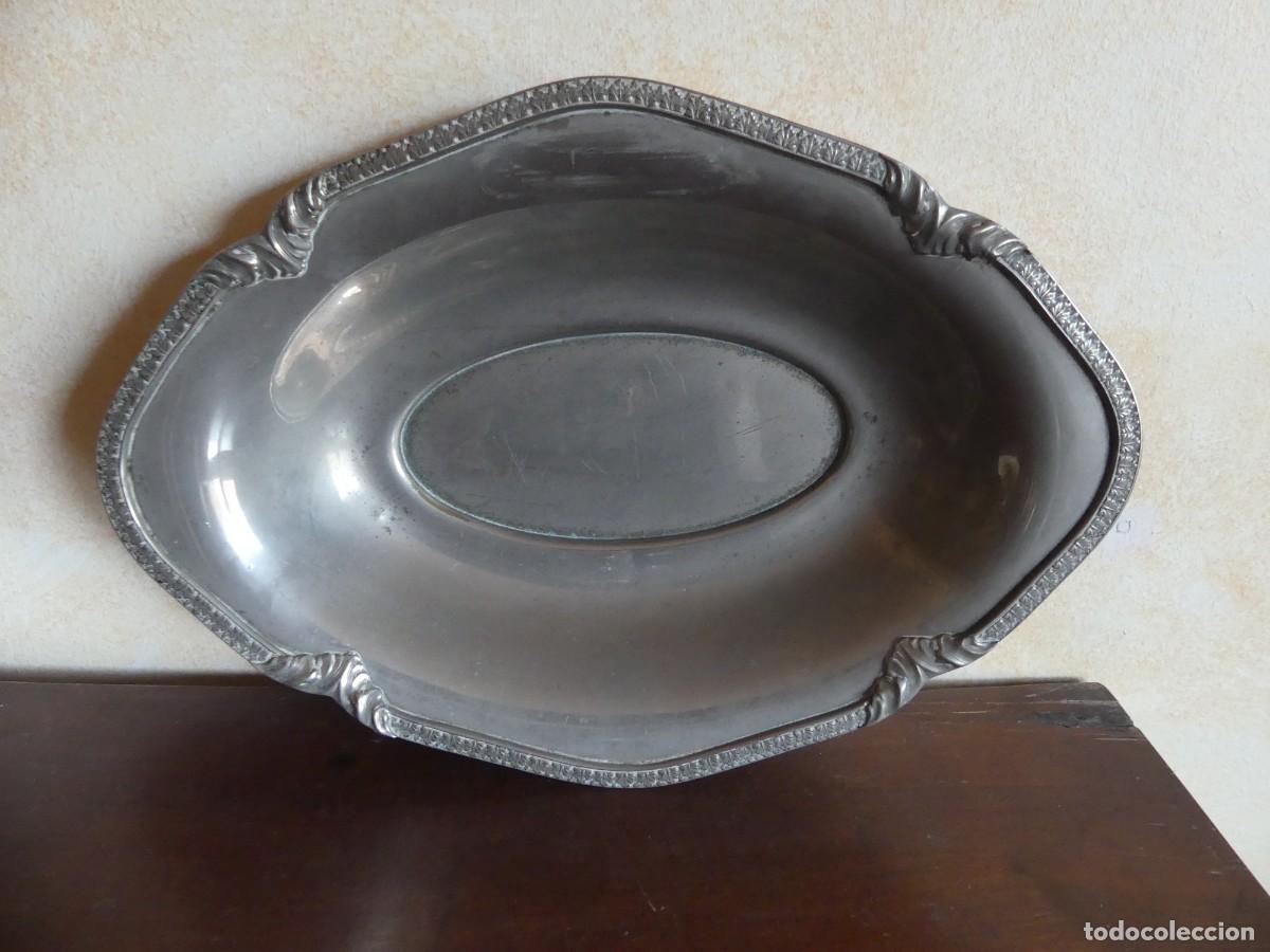Antig&uuml;edades: ANTIGUA PANERA DE METAL DORADO CROMADA ( 1920 -30 )( PAGO POR BIZUM )