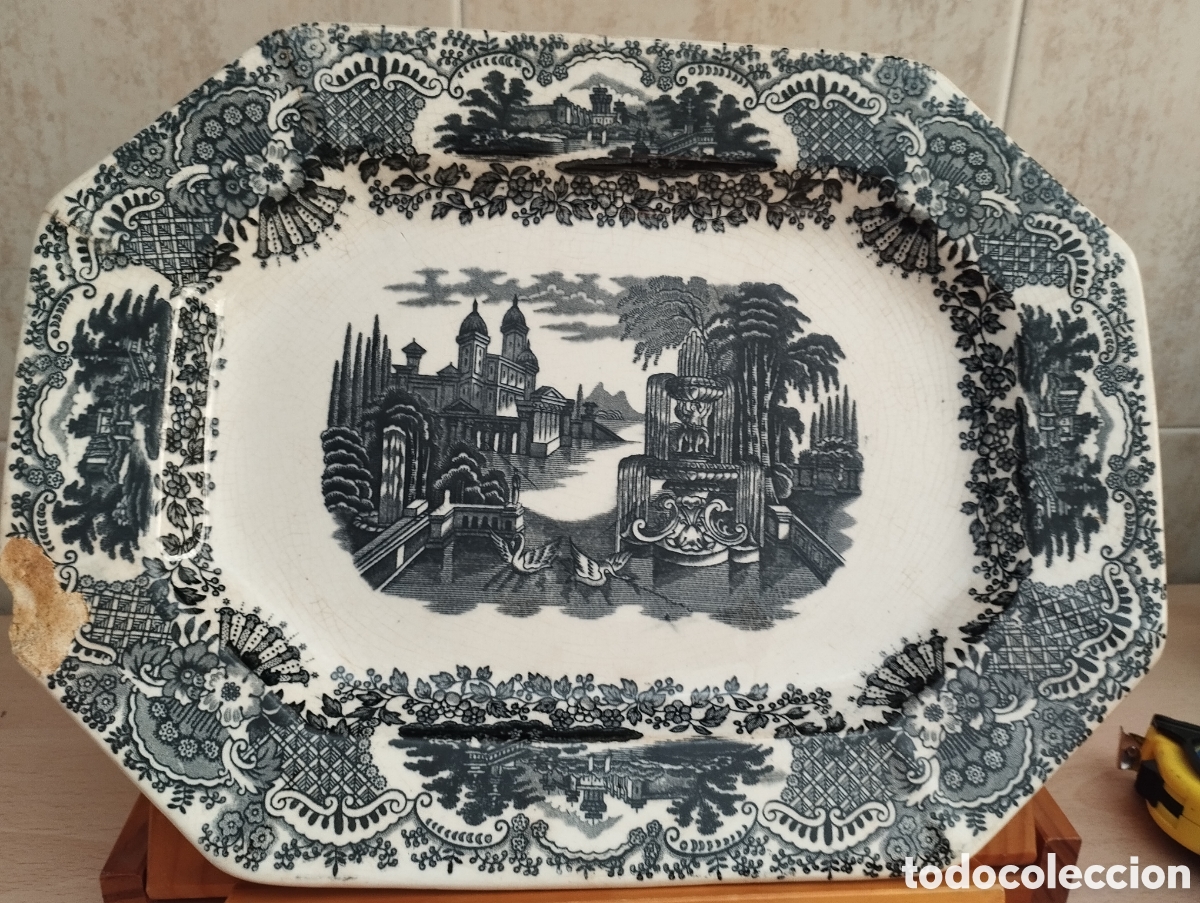 Antig&uuml;edades: FUENTE PORCELANA PICKMAN LA CARTUJA SERIE VISTAS