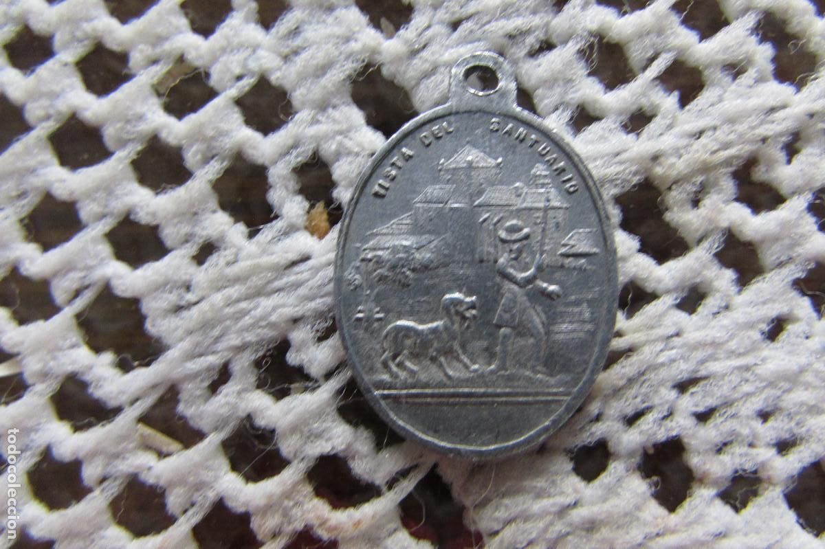 Antig&uuml;edades: Antigua medalla Nuestra se&ntilde;ora de Valdejimena contra la rabia