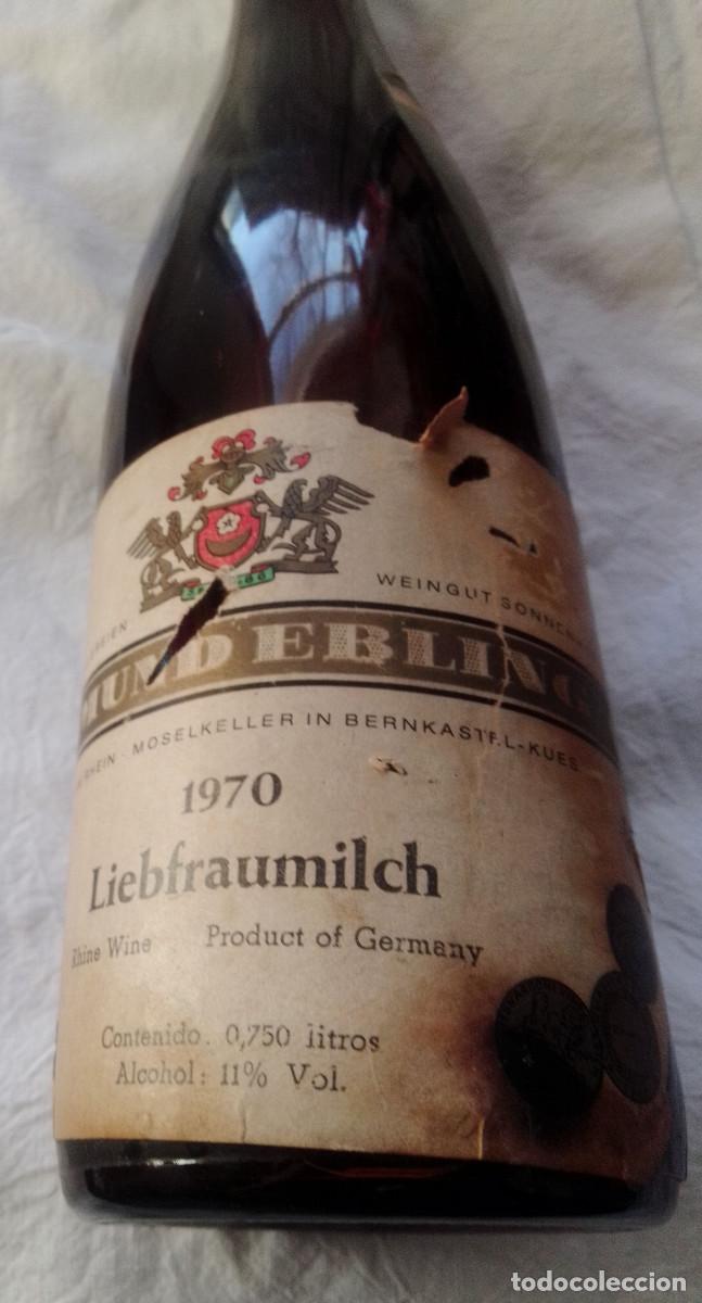 Antig&uuml;edades: botella de vino de 1970 de coleccion