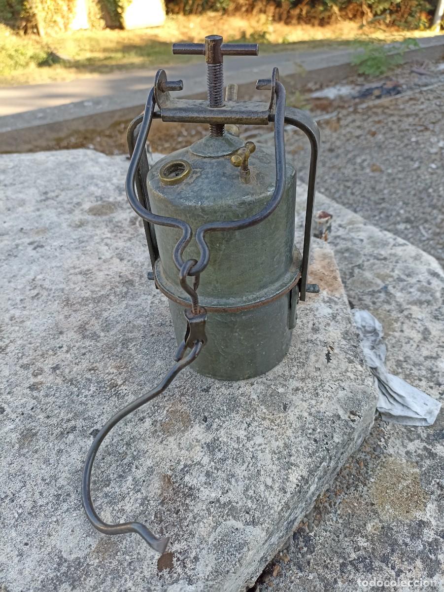 Antig&uuml;edades: Lampara minera de carburo - Foto 2