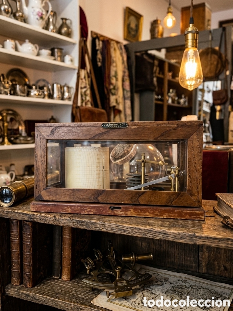 Antig&uuml;edades: Antiguo sism&oacute;grafo en caja - Foto 1