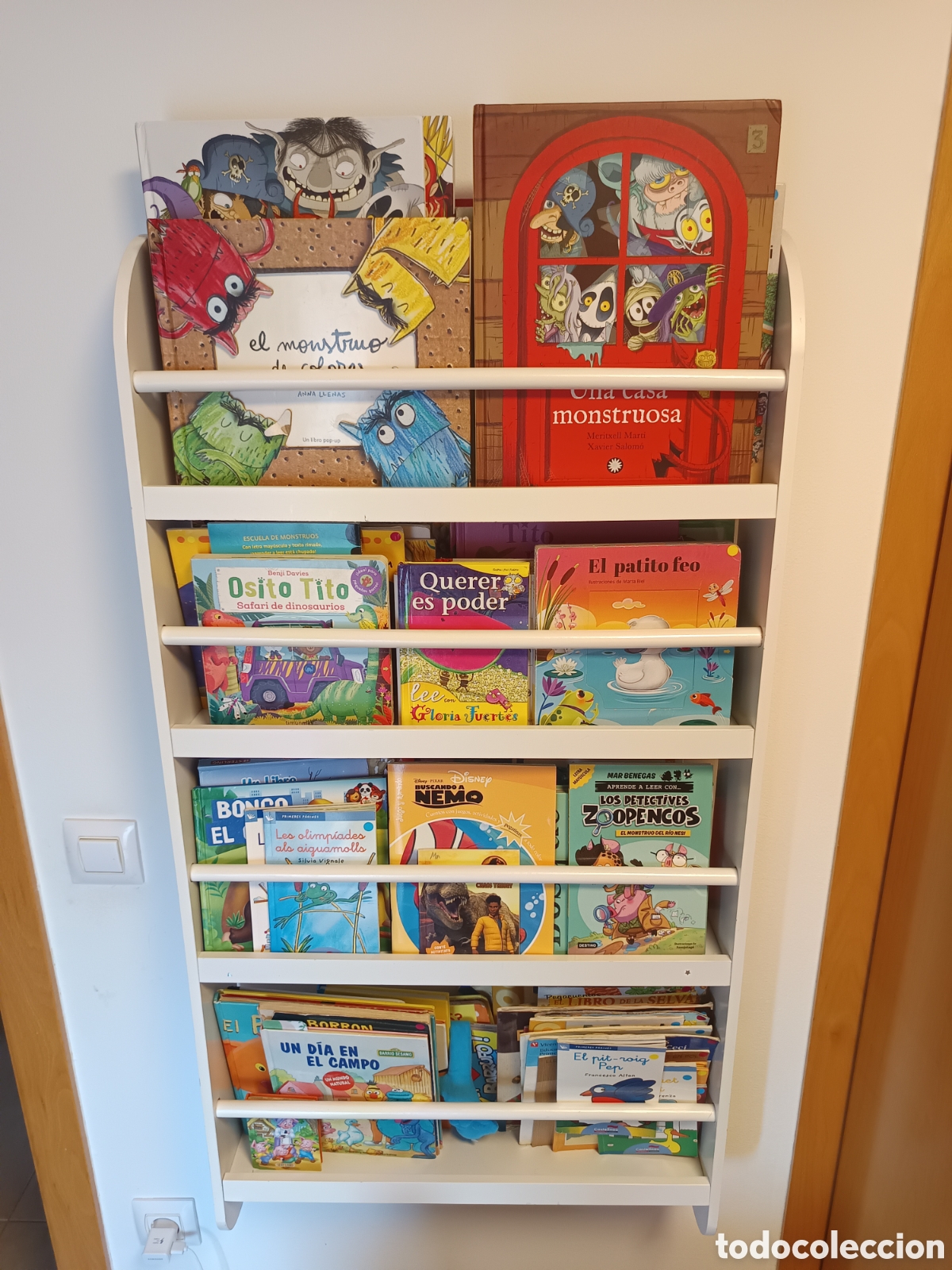 Antig&uuml;edades: Estanter&iacute;a pared libros