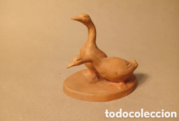 Antig&uuml;edades: Patos terracota pesebre a&ntilde;os 40