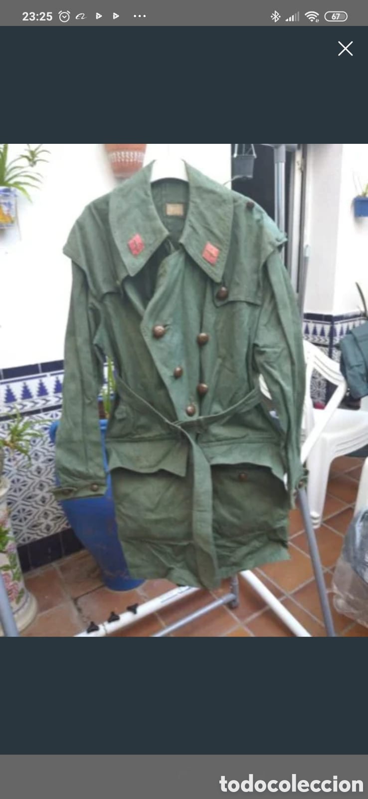 Antiquit&eacute;s: Gabardina militar epoca