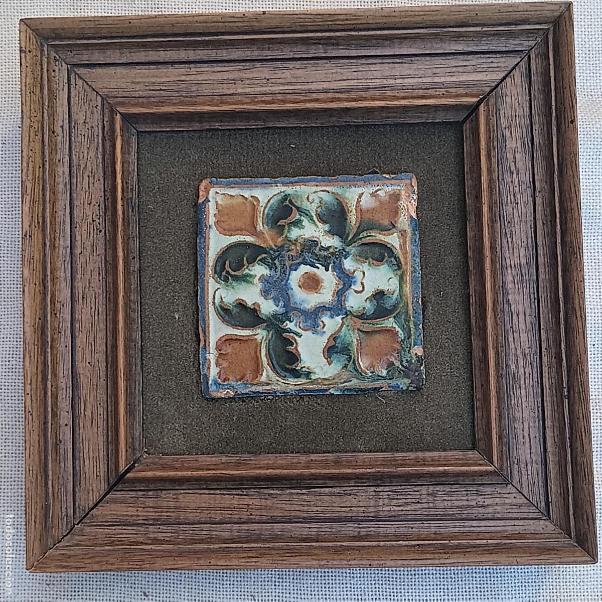 Antiques: AZULEJO / OLAMBRILLA - ANTIGUO DE TOLEDO - MUDEJAR - ARISTA O CUENCA - S/ XVI.