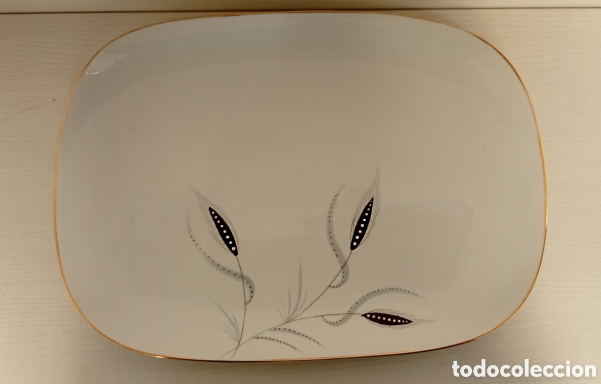 Antig&uuml;edades: BANDEJA EN PORCELANA MARCA VALDELVIRA ESPA&Ntilde;A