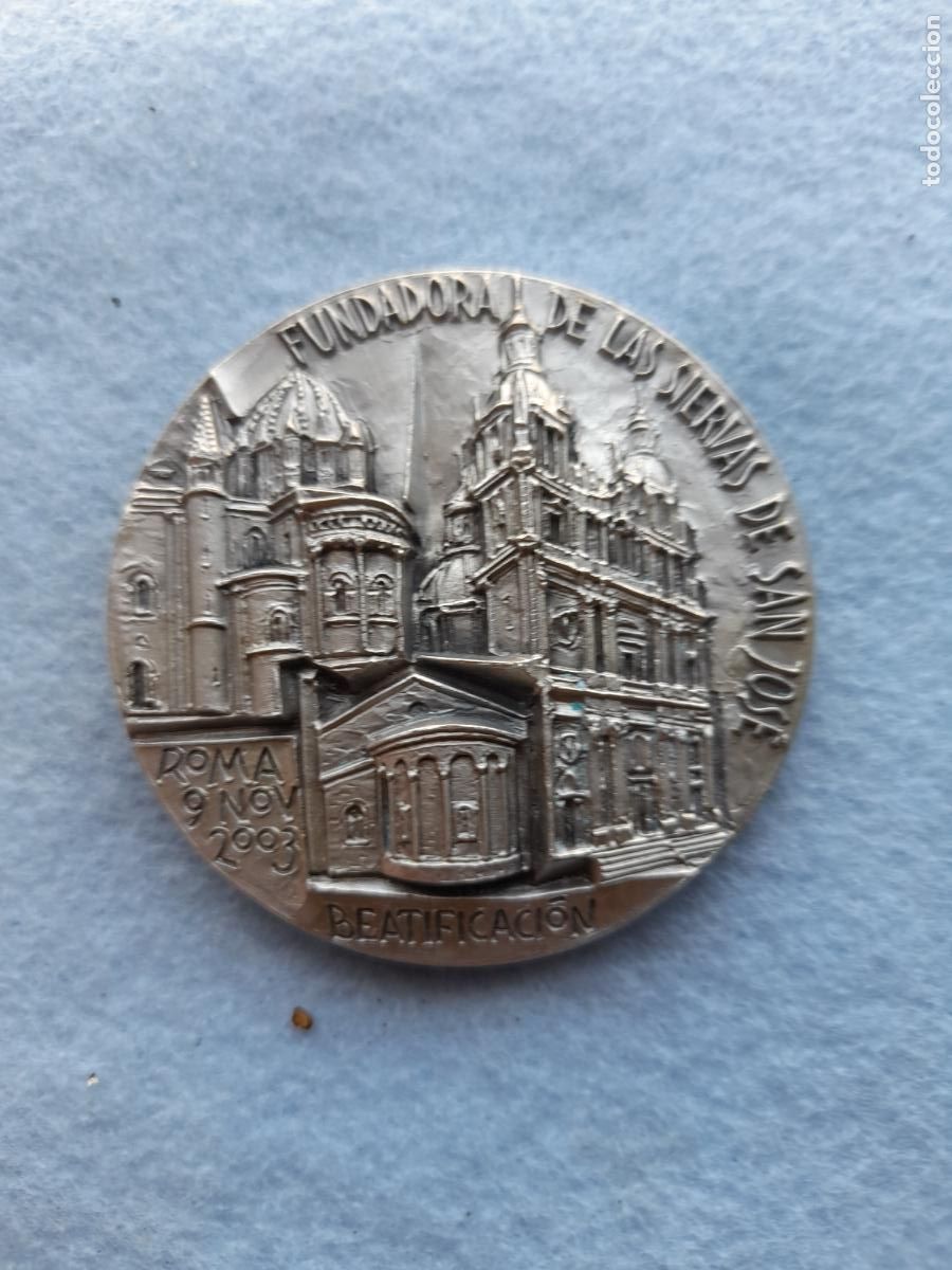 Antiques: Medalla Beatificaci&oacute;n de Bonifacia Rodr&iacute;guez Castro. 1837 - 1905. Roma 9 de Noviembre de 2003.