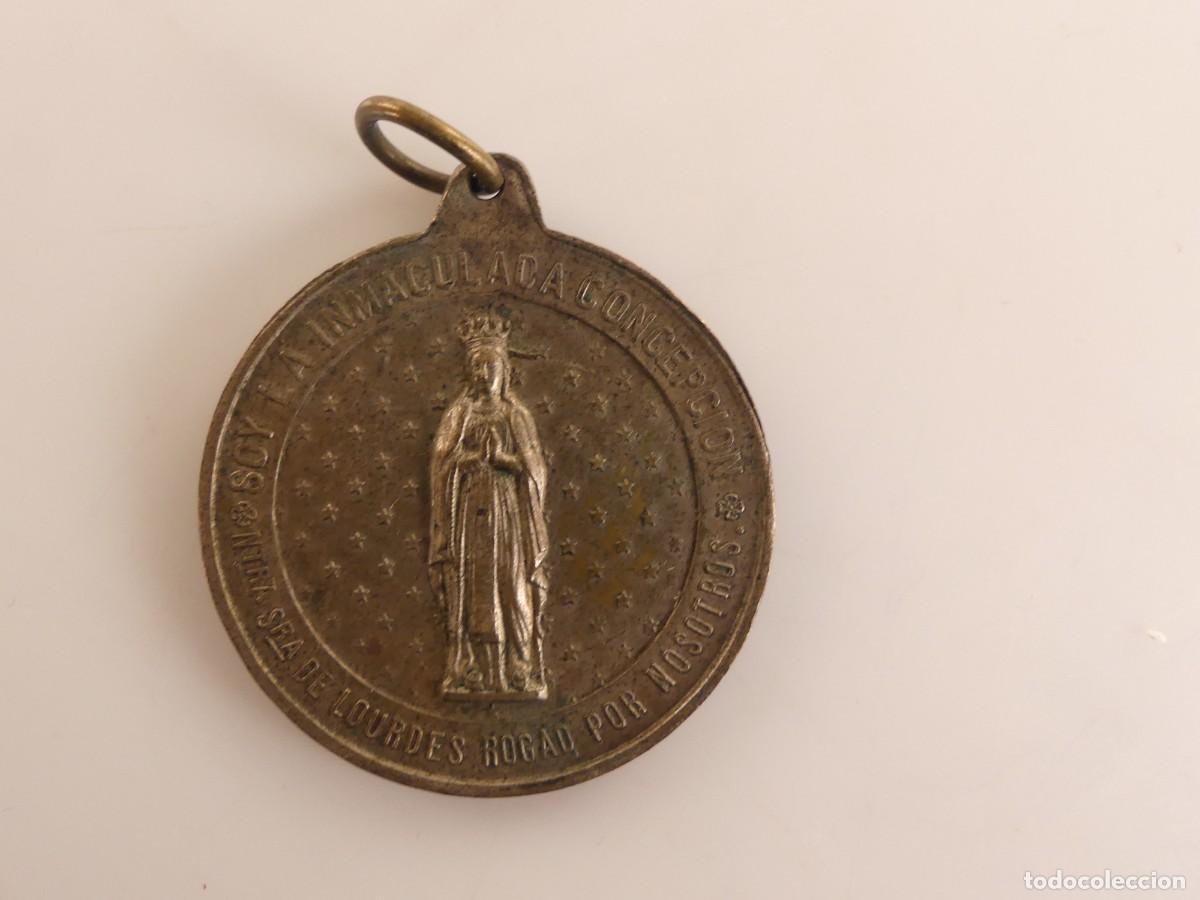 Antiquit&auml;ten: MEDALLA RELIGIOSA NUESTRA SE&Ntilde;ORA DE LOURDES
