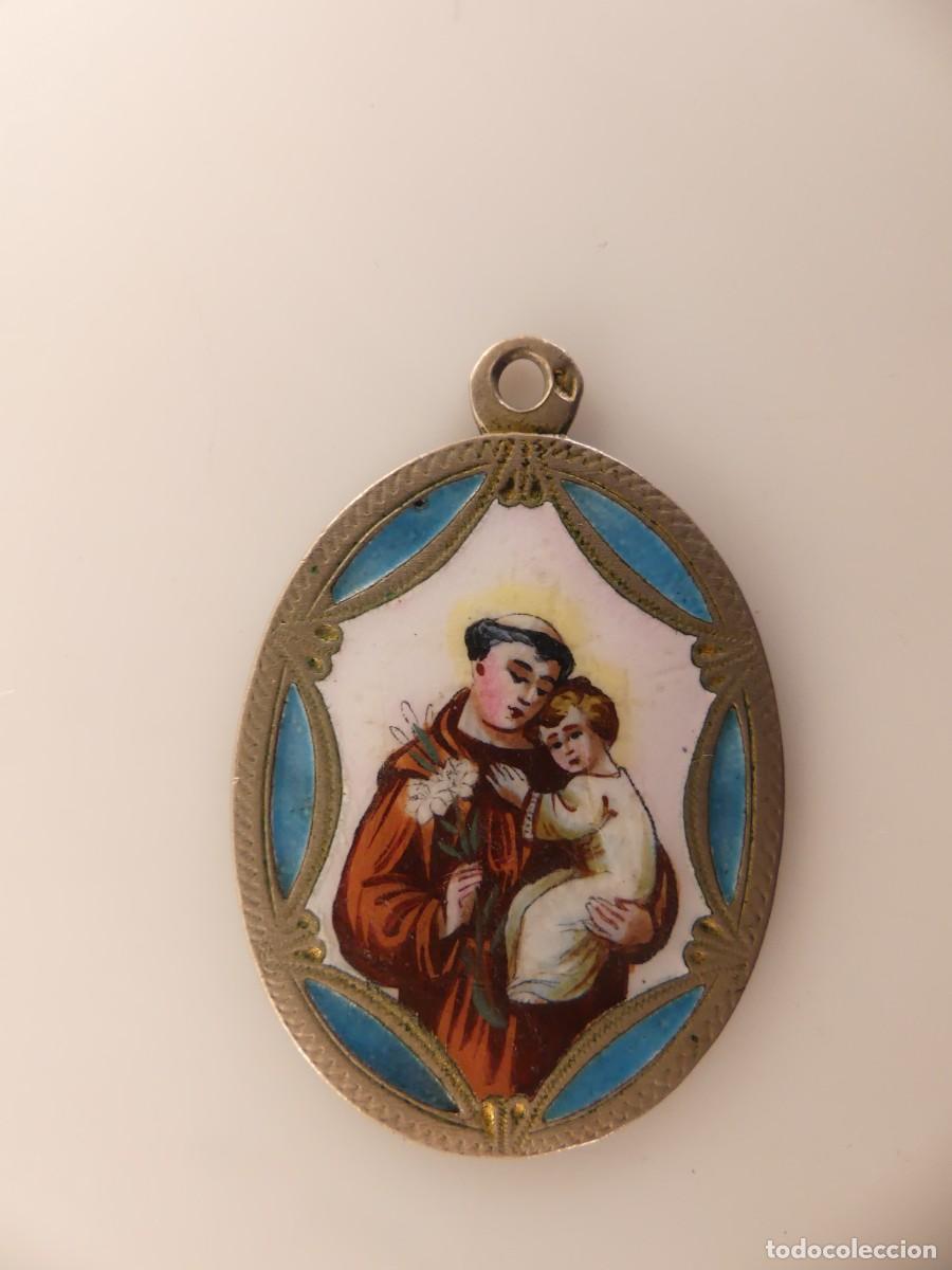Antiquit&auml;ten: ANTIGUA MEDALLA RELIGIOSA SAN ANTONIO Y NI&Ntilde;O JESUS