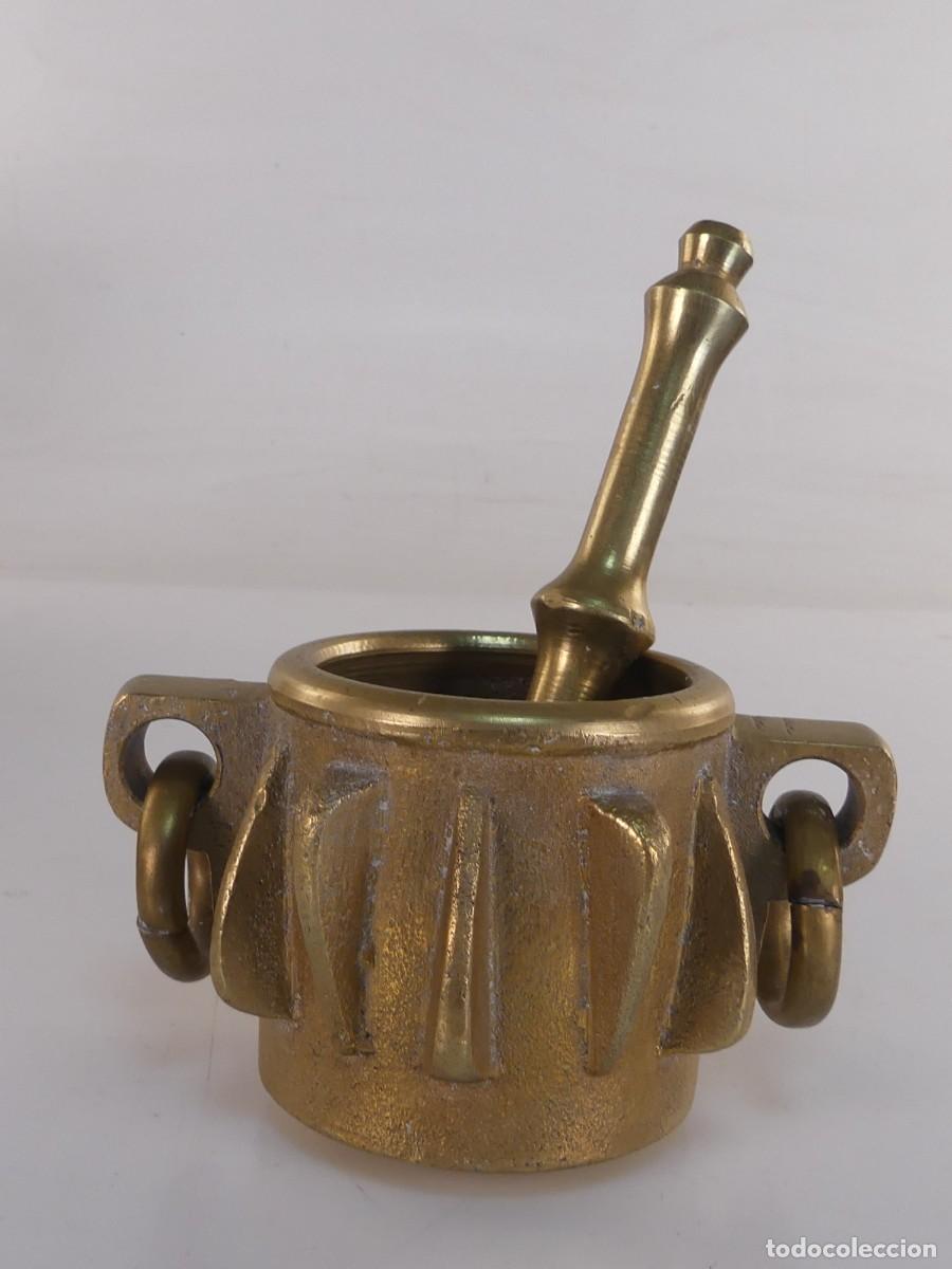 Antig&uuml;edades: almirez-mortero en bronce excelente pieza de colecci&oacute;n