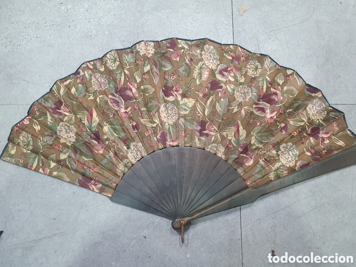 Antiques: Antiguo abanico con flores. (L66)