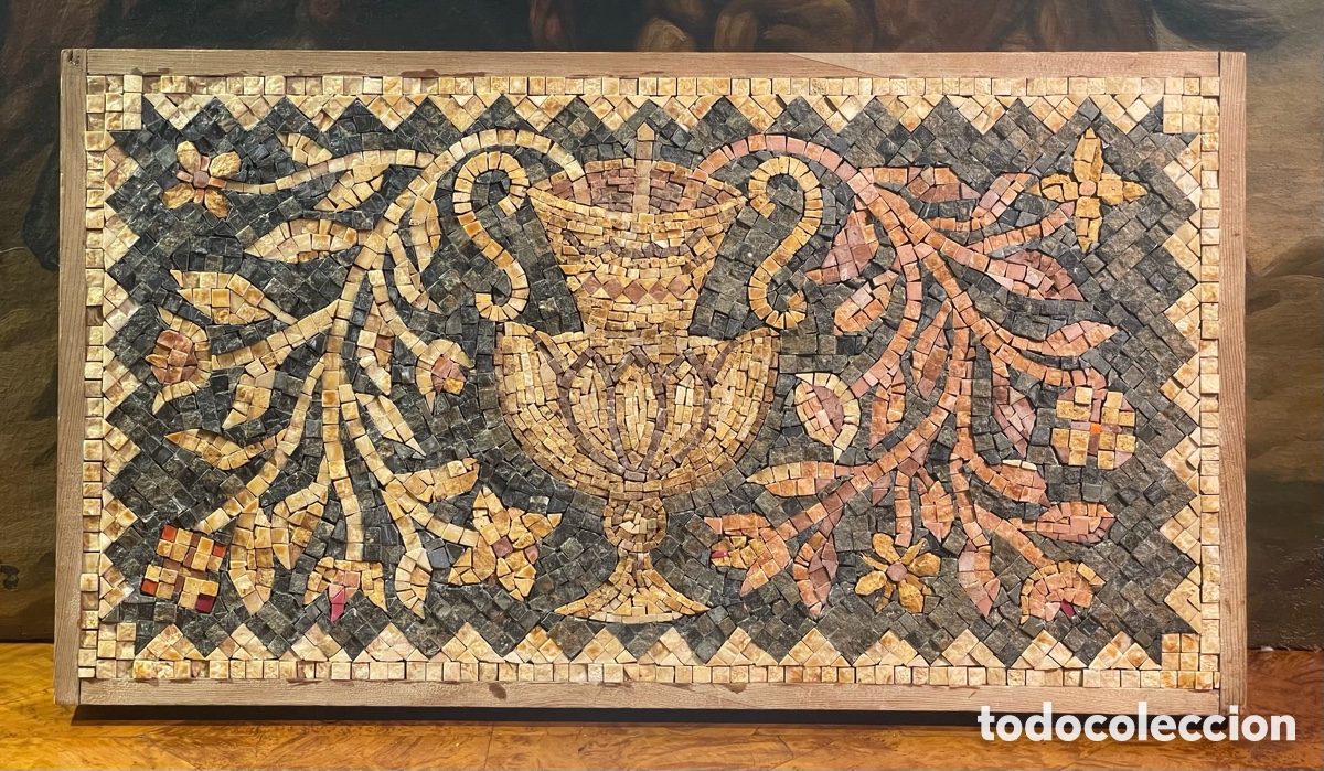 Antig&uuml;edades: Mosaico con Piedras de Colores