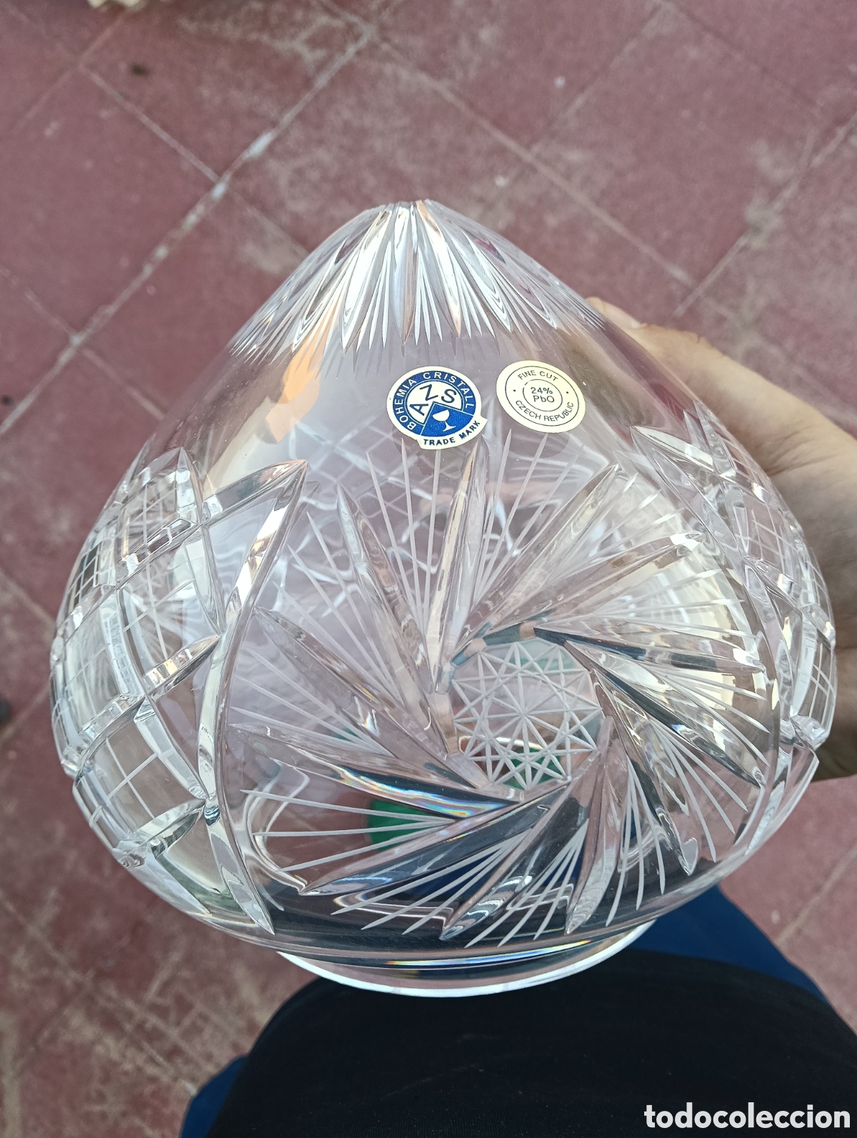 Antig&uuml;edades: Tulipa cristal tallado bohemia