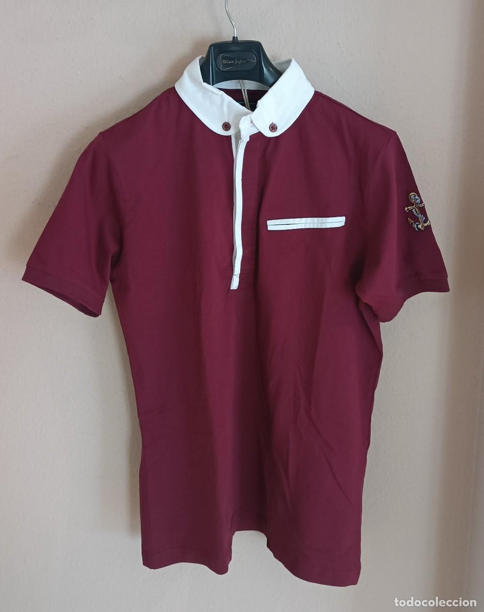 Antiquit&eacute;s: Polo &rdquo;Giorgio di Mare&rdquo; N&aacute;utico Burdeos / Granate. Talla L (Nuevo con Etiqueta).
