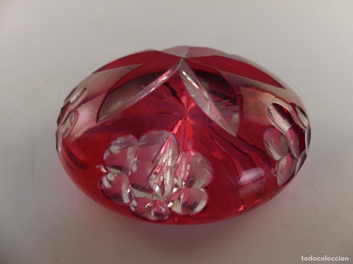 Antig&uuml;edades: PISAPAPELES DE CRISTAL FORMA DE DIAMANTE