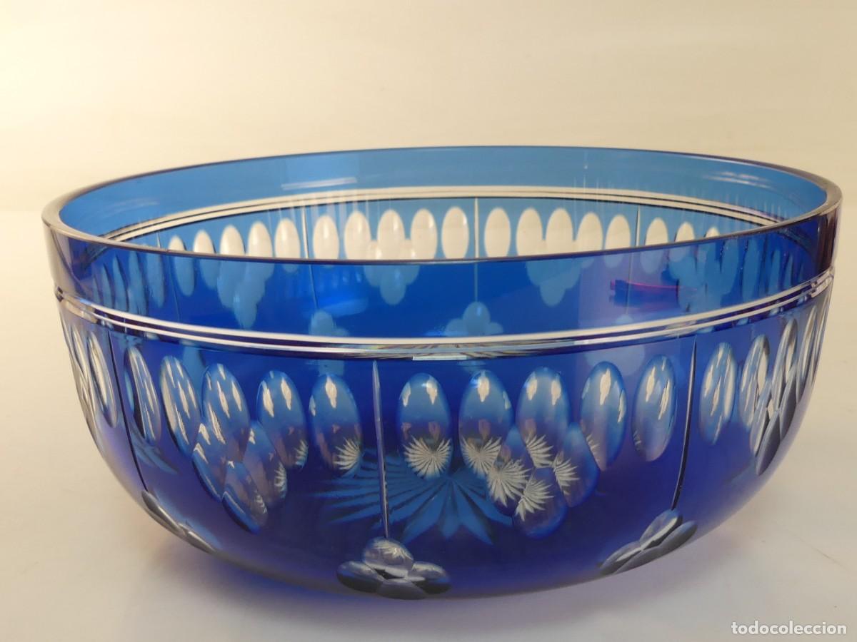 Antiguidades: BOL CENTRO DE MESA FRUTERO DE CRISTAL DE BOHEMIA