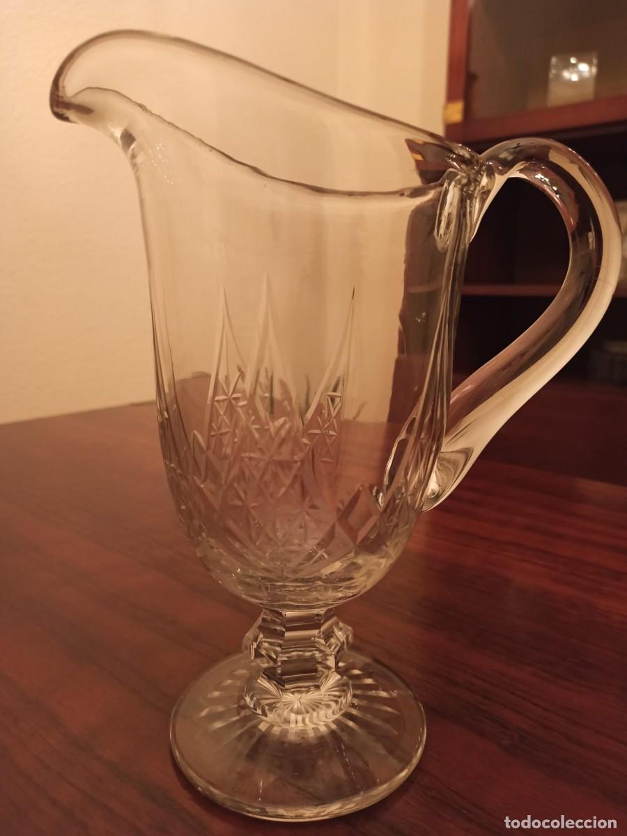 Antiguidades: JARRA DE CRISTAL DE BOHEMIA TALLADO