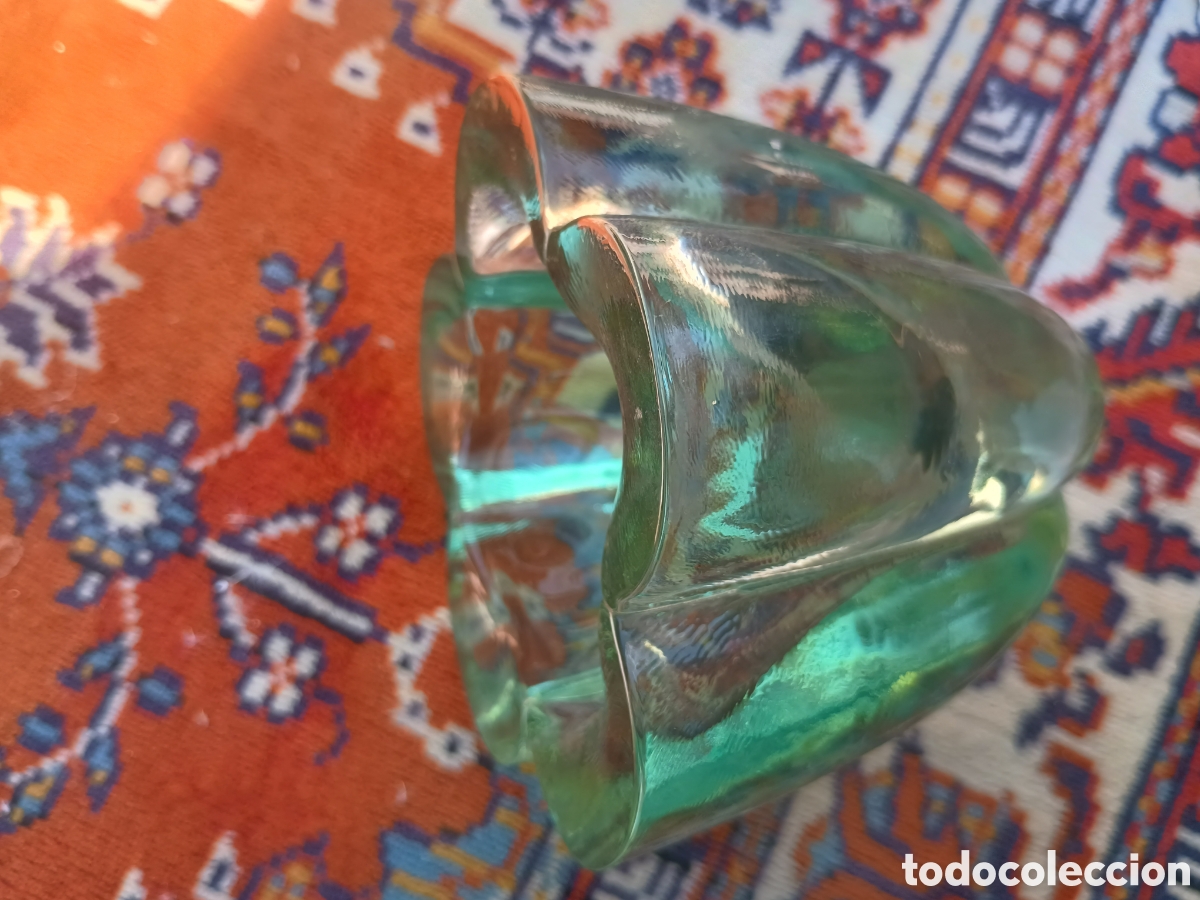 Antig&uuml;edades: Cenicero cristal art Deco - Foto 6