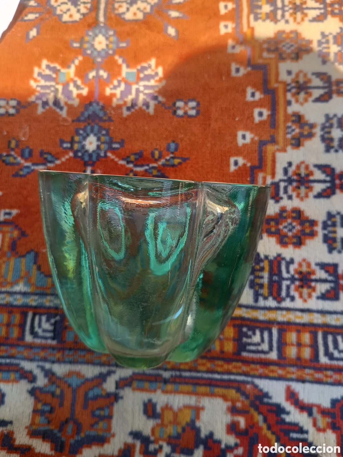 Antig&uuml;edades: Cenicero cristal art Deco - Foto 1