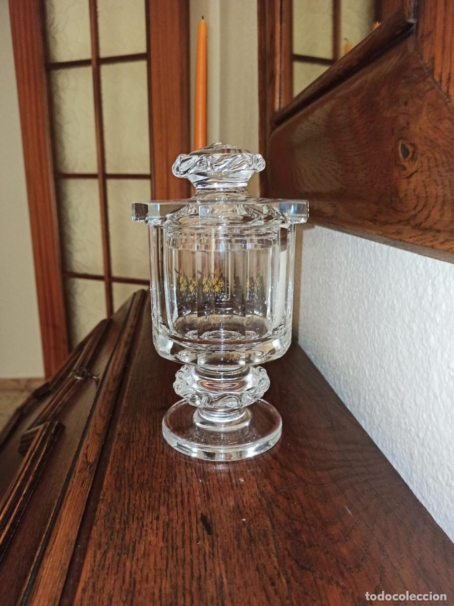Antiguidades: BOMBONERA CRISTAL BOHEMIA MOSER PRAGA ALTO 21 DI&Aacute;METRO 32,5 TAPA 12 CENTIMETROS