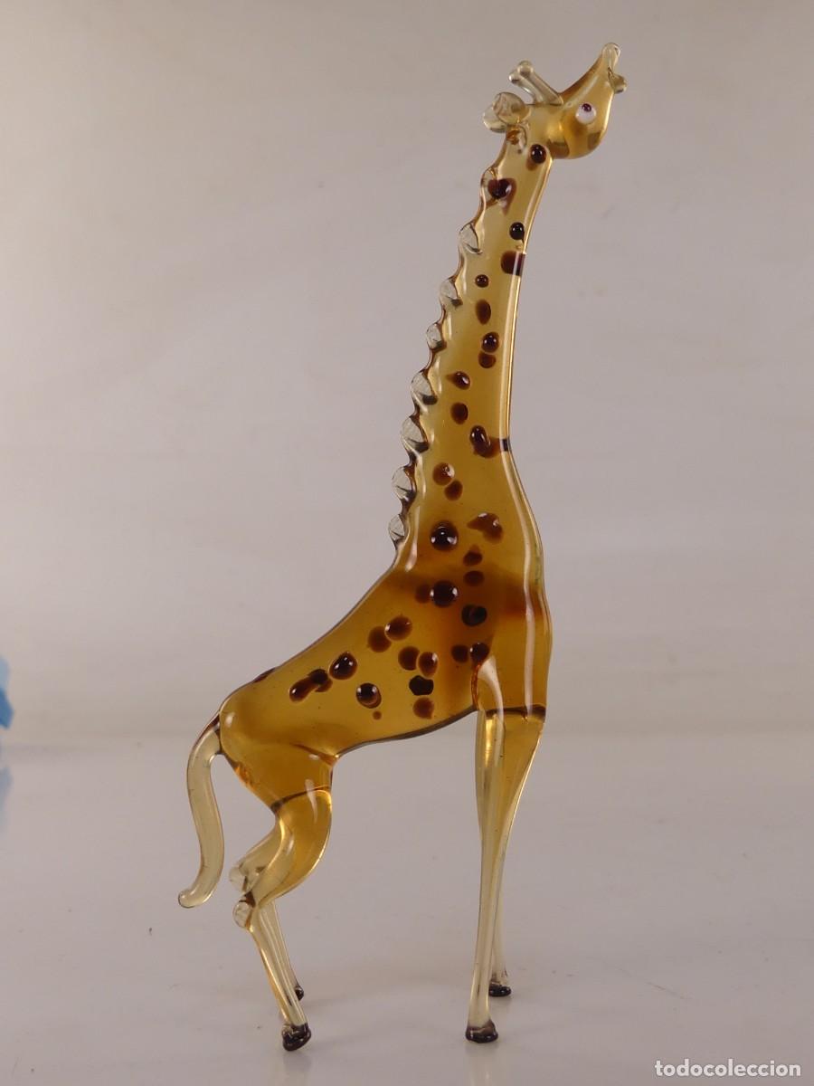 Antig&uuml;edades: BONITA FIGURA DE CRISTAL -JIRAFA