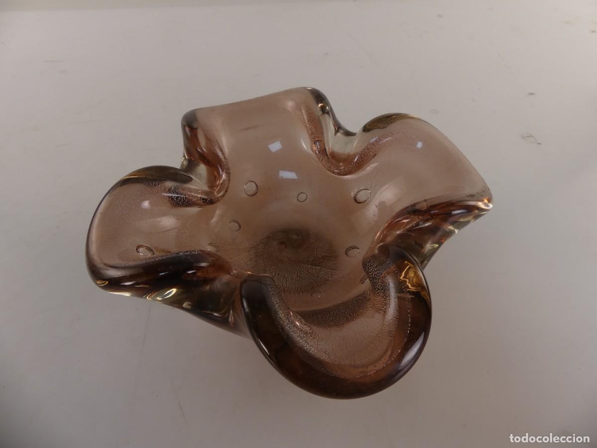 Antig&uuml;edades: PRECIOSO CENICERO O CENTRO DE MESA DE CRISTAL DE MURANO
