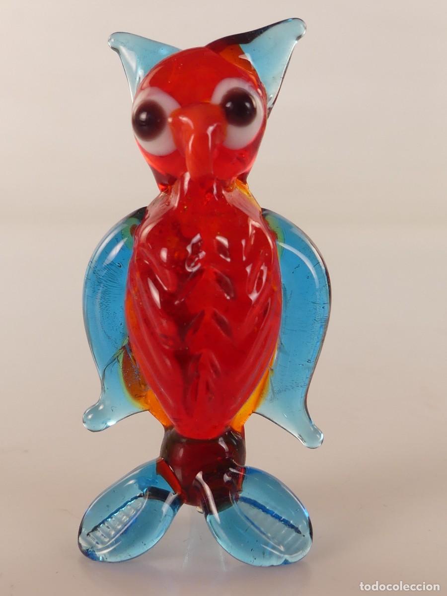 Antig&uuml;edades: FIGURA MINIATURA DE CRISTAL DE MURANO