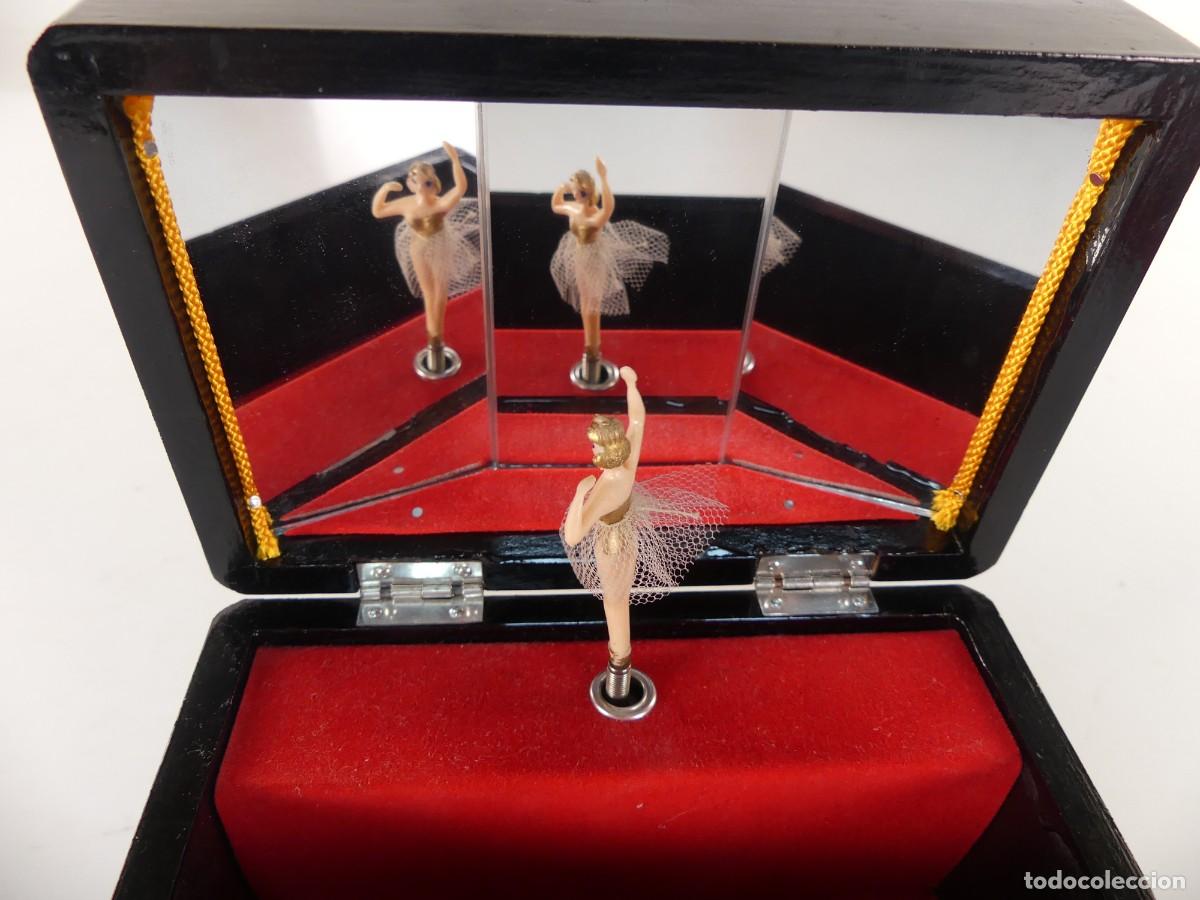 Antiguidades: PRECIOSO JOYERO CON CAJA MUSICAL Y BAILARINA BONITA DECORACION