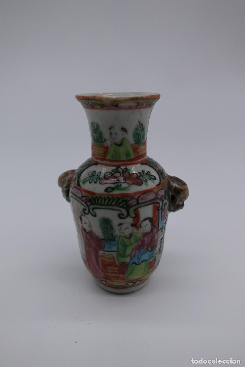 Oggetti Antichi: MINI JARR&Oacute;N ANTIGUO DE PORCELANA CHINA ESTILO FAMILIA ROSA MACAO??
