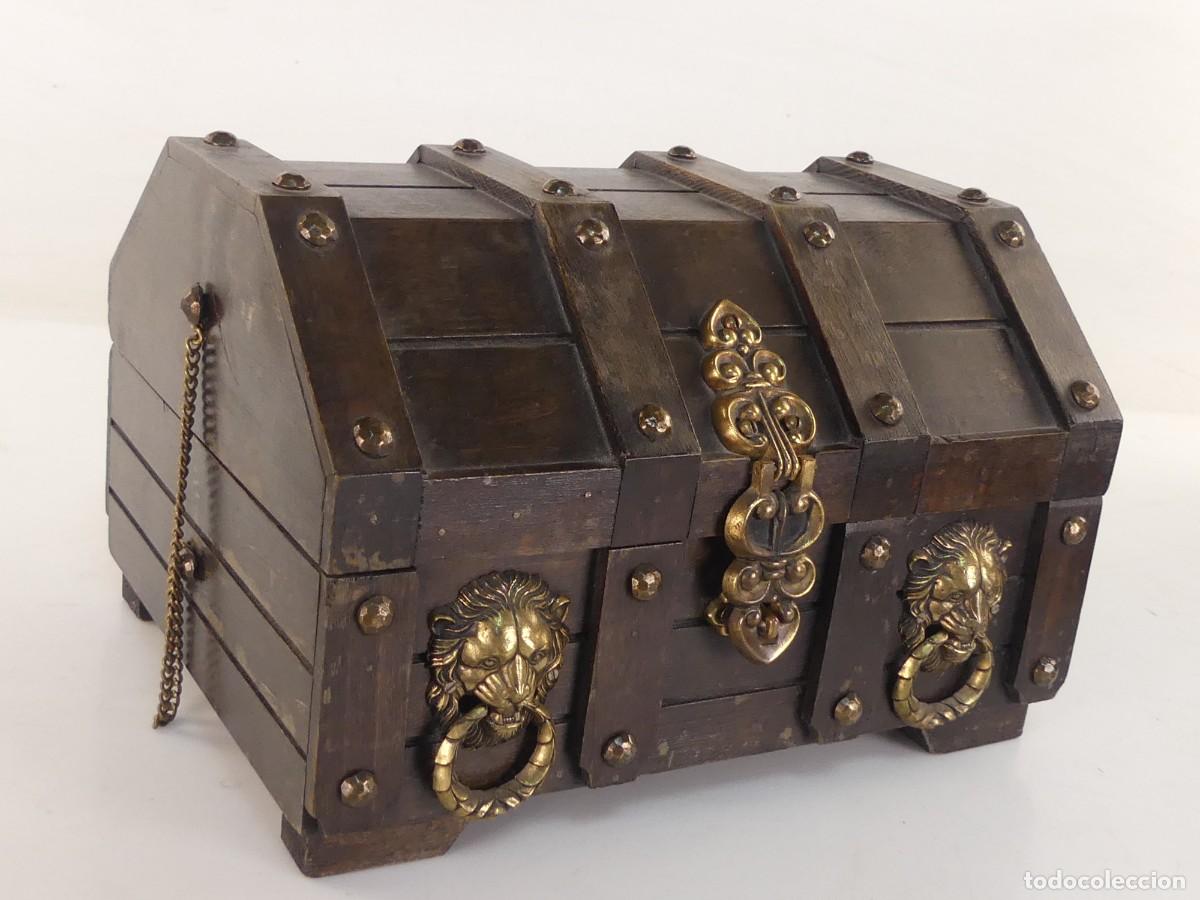 Antiguidades: PRECIOSA CAJA COFRE JOYERO