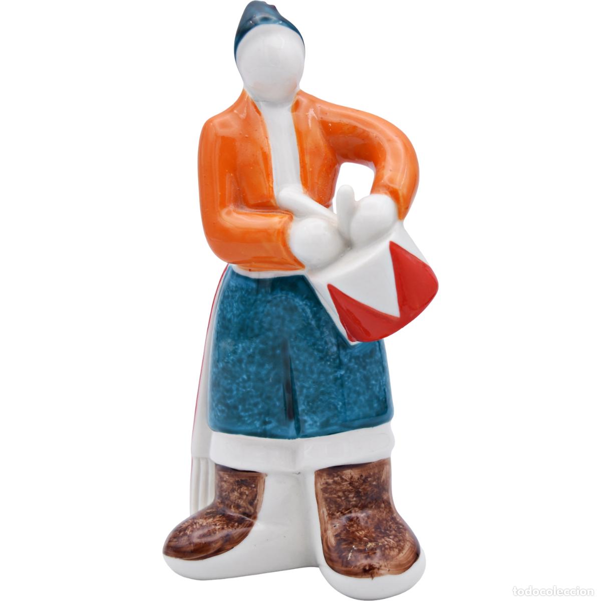 Oggetti Antichi: Galos - Porcelana - Figura tamborilero