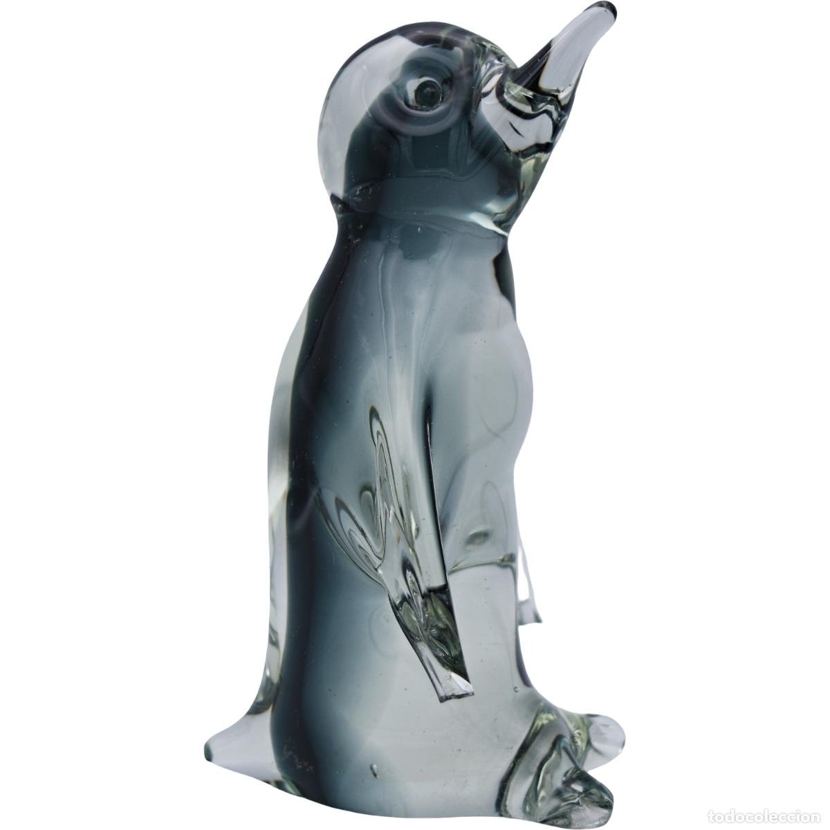 Antig&uuml;edades: Murano - Ping&uuml;ino de cristal - Foto 2