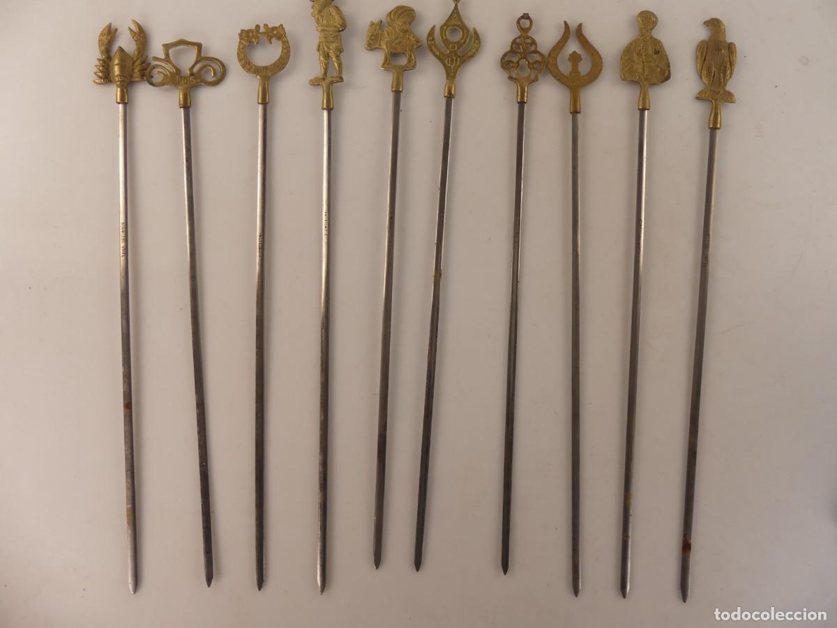 Antig&uuml;edades: JUEGO DE 10 PINCHOS GRANDES PARA PINCHOS MORUNOS