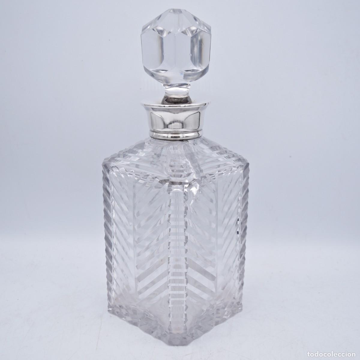 Antig&uuml;edades: Botella / licorera con gollete de plata - Foto 5