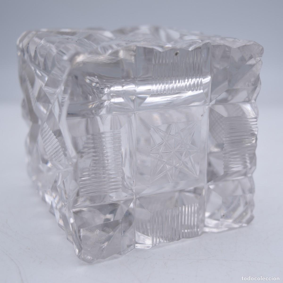 Antig&uuml;edades: Botella licorera de plata y cristal tallado - Foto 9