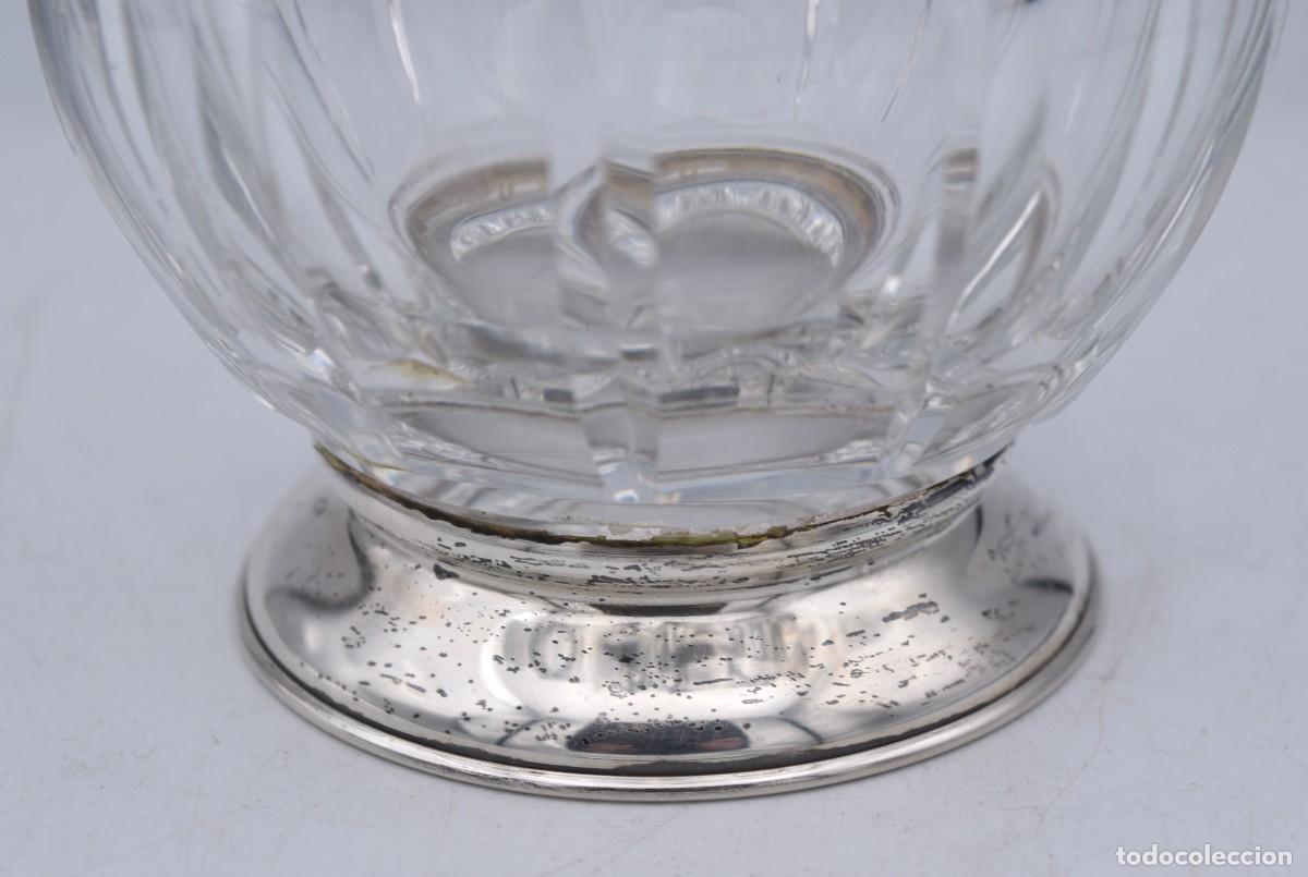 Antig&uuml;edades: Jarra de plata y cristal tallado - Foto 4